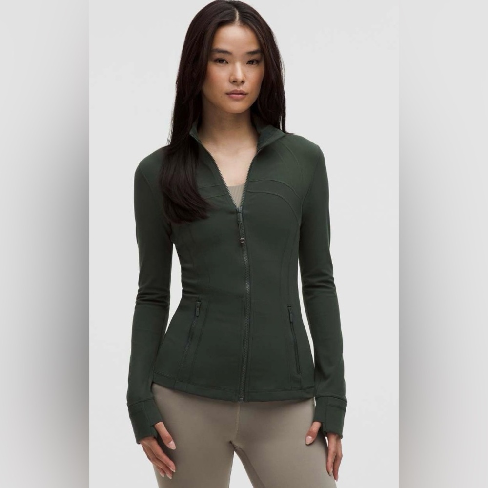 Lululemon SET NWT Define Jacket & Align Leggings Forest Green Size 10 - Picture 2 of 13
